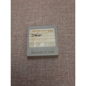 Official Nintendo GameCube Memory Card DOL-008 59 Blocks Tested